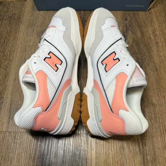 New Balance 550‎ White Gray Pink Sneaker GSB550SK Youth Kids 5.5 Fit Women 7 - Picture 3 of 8